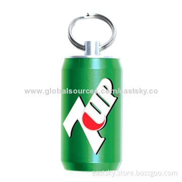 Can-shaped USB Flash Drive, ESU-T13, Logo Imprinting and Advertisement Data Pre-loading is Welcomed